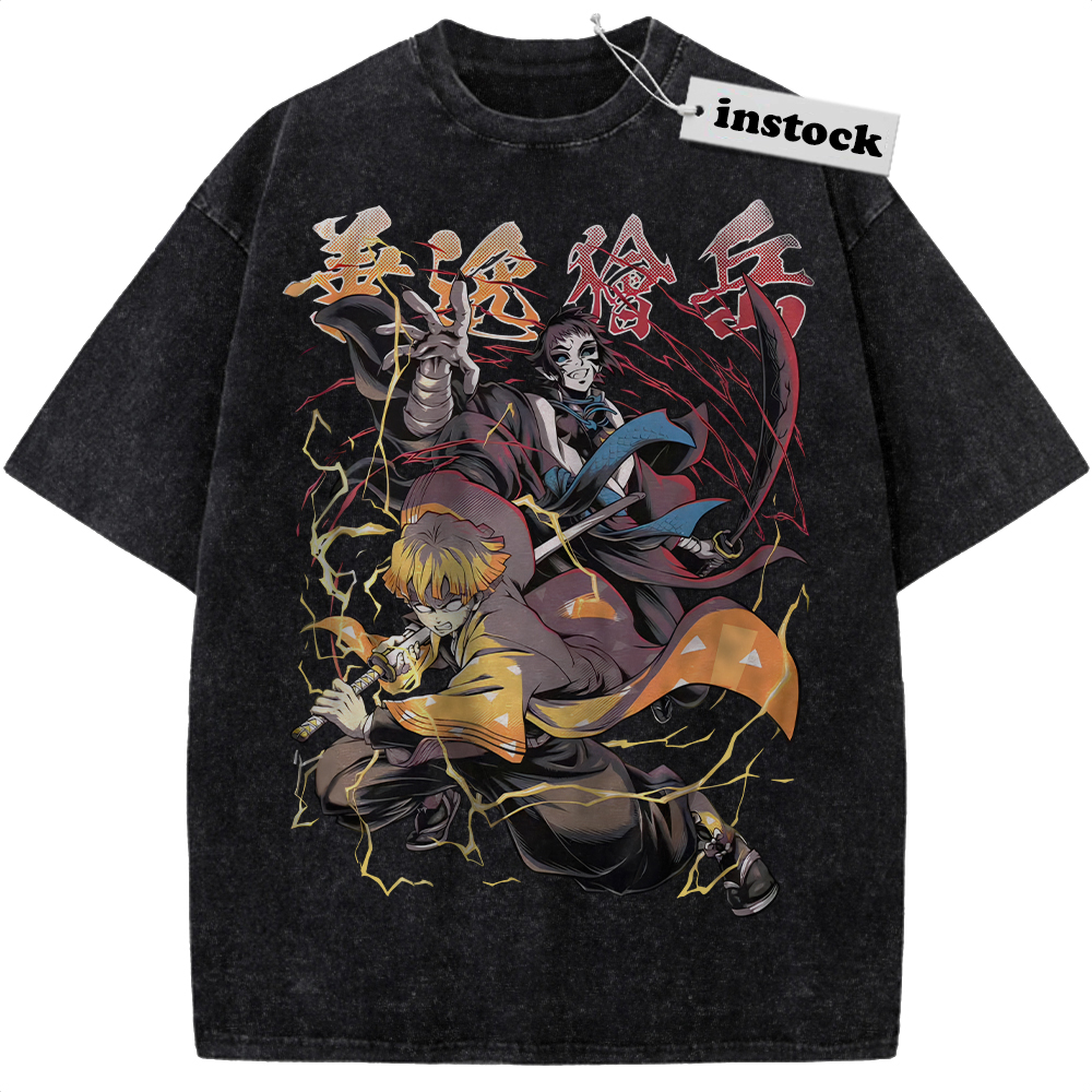 Zenitsu Agatsuma Shirt, Kaigaku Shirt, Demon Slayer Shirt, Anime Shirt, Vintage T-Shirt