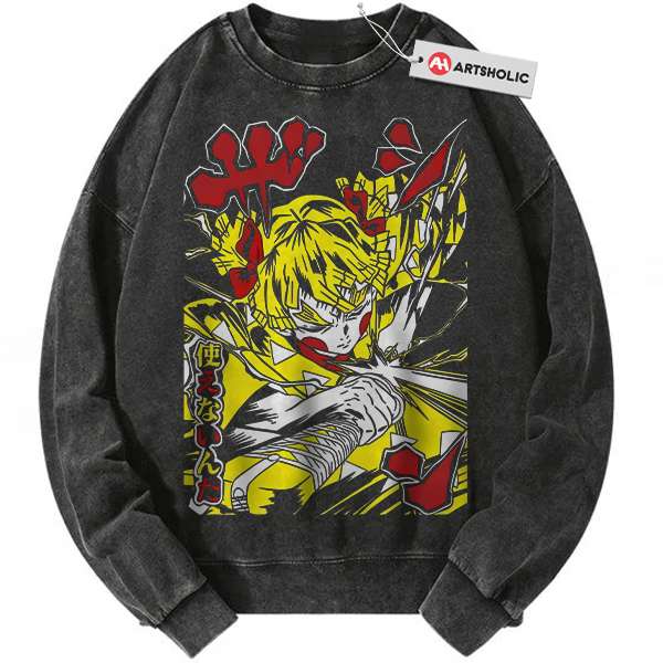 Zenitsu Agatsuma Sweatshirt, Demon Slayer Sweatshirt, Anime Sweatshirt, Vintage Sweater