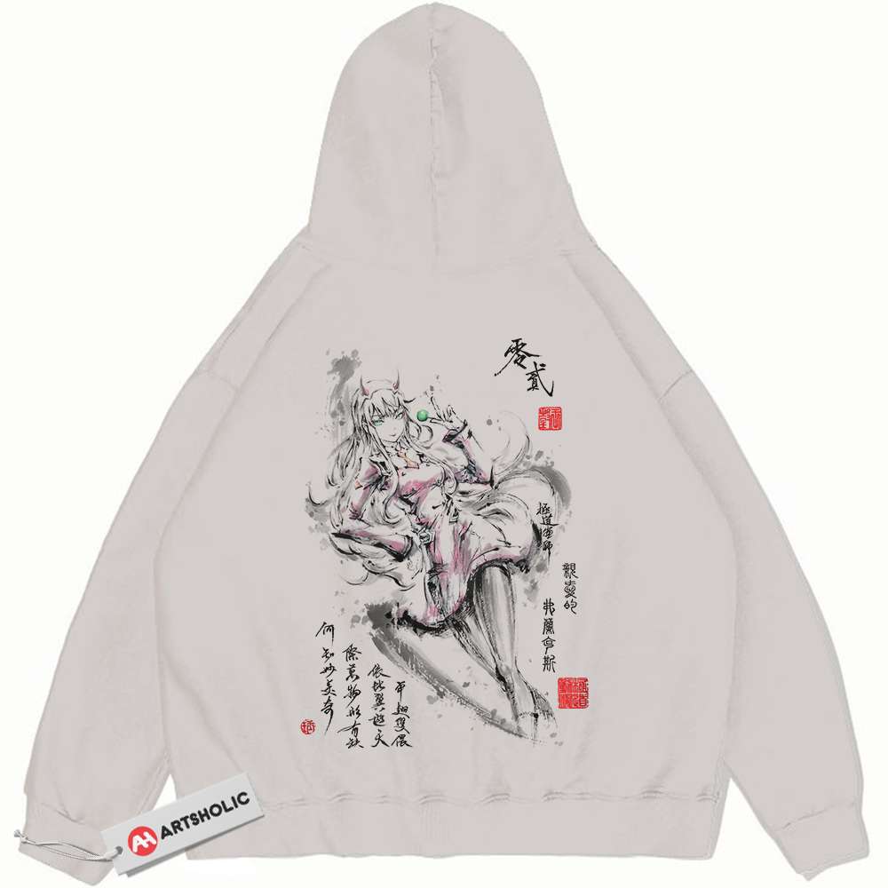 Zero Two Hoodie, Darling In The Franxx Hoodie, Anime Hoodie, Vintage Hoodie