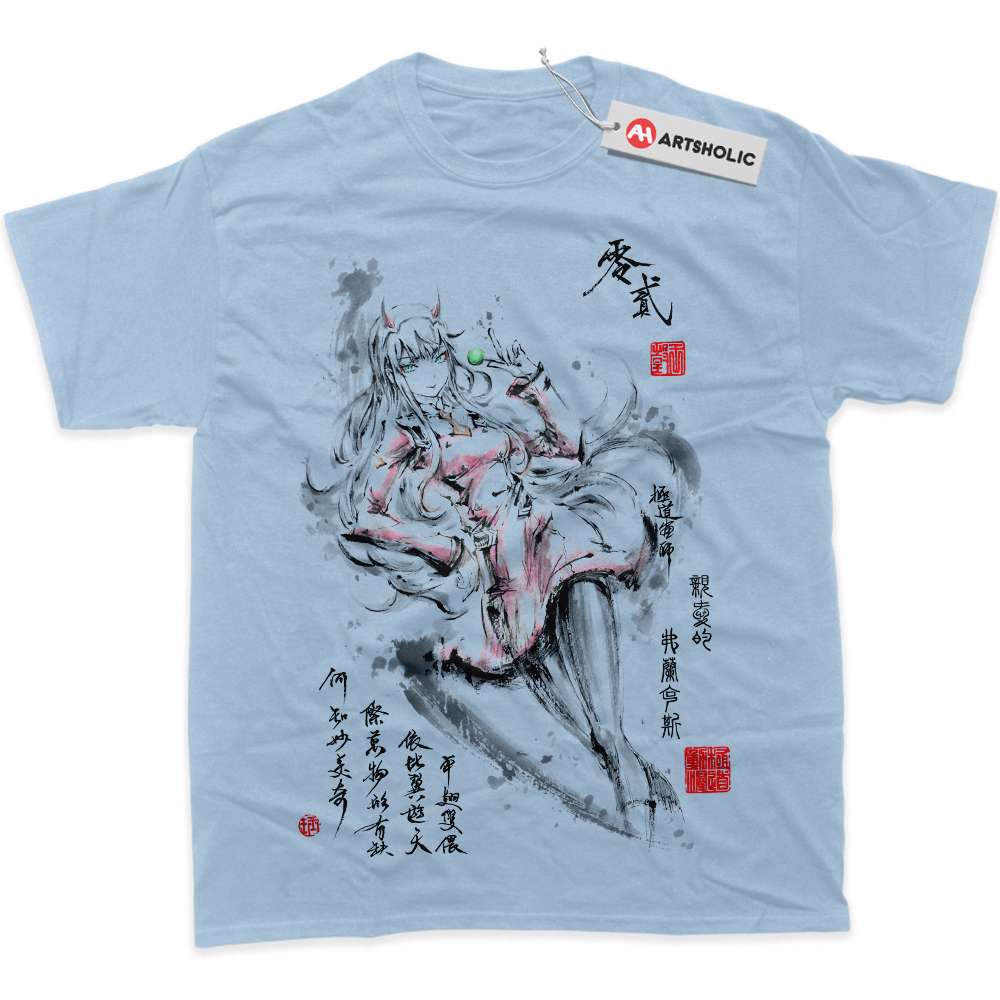 Alternative view of Zero Two Shirt, Darling In The Franxx Shirt, Anime Shirt, Graphic Tee