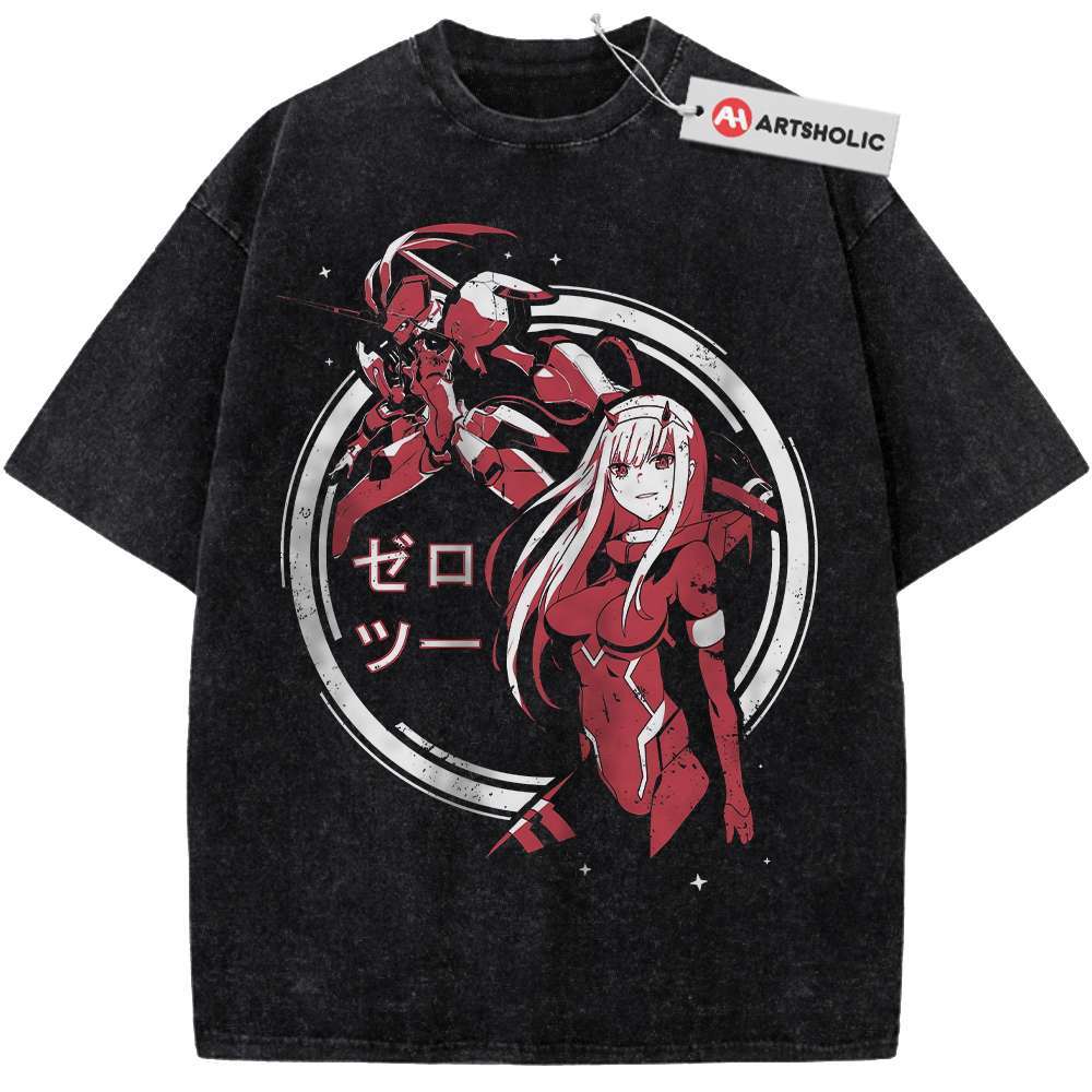 Zero Two Shirt, Darling in the Franxx Shirt, Anime Shirt, Vintage T-Shirt