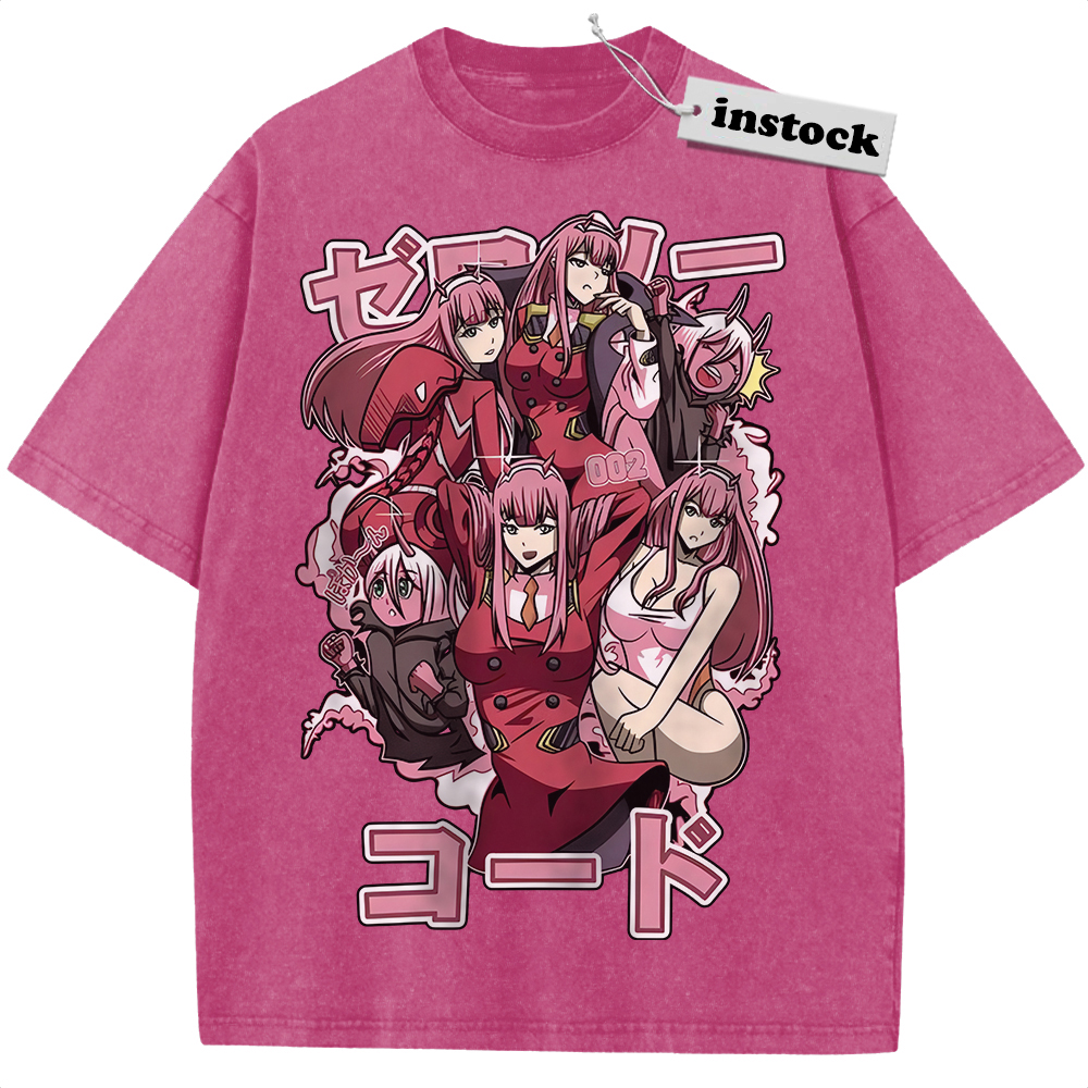 Zero Two Shirt, Darling in the Franxx Shirt, Anime Shirt, Vintage T-Shirt