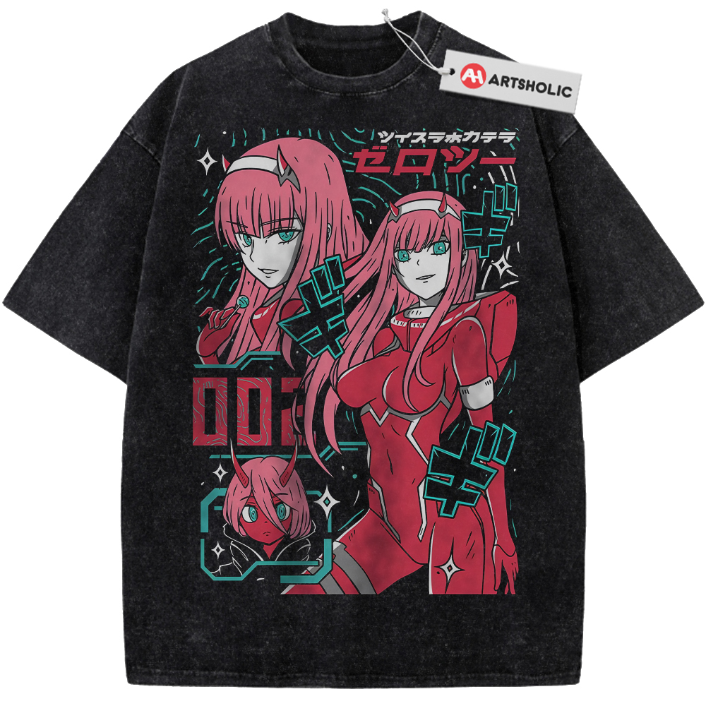 Zero Two Shirt, Darling in the Franxx Shirt, Anime Shirt, Vintage T-Shirt