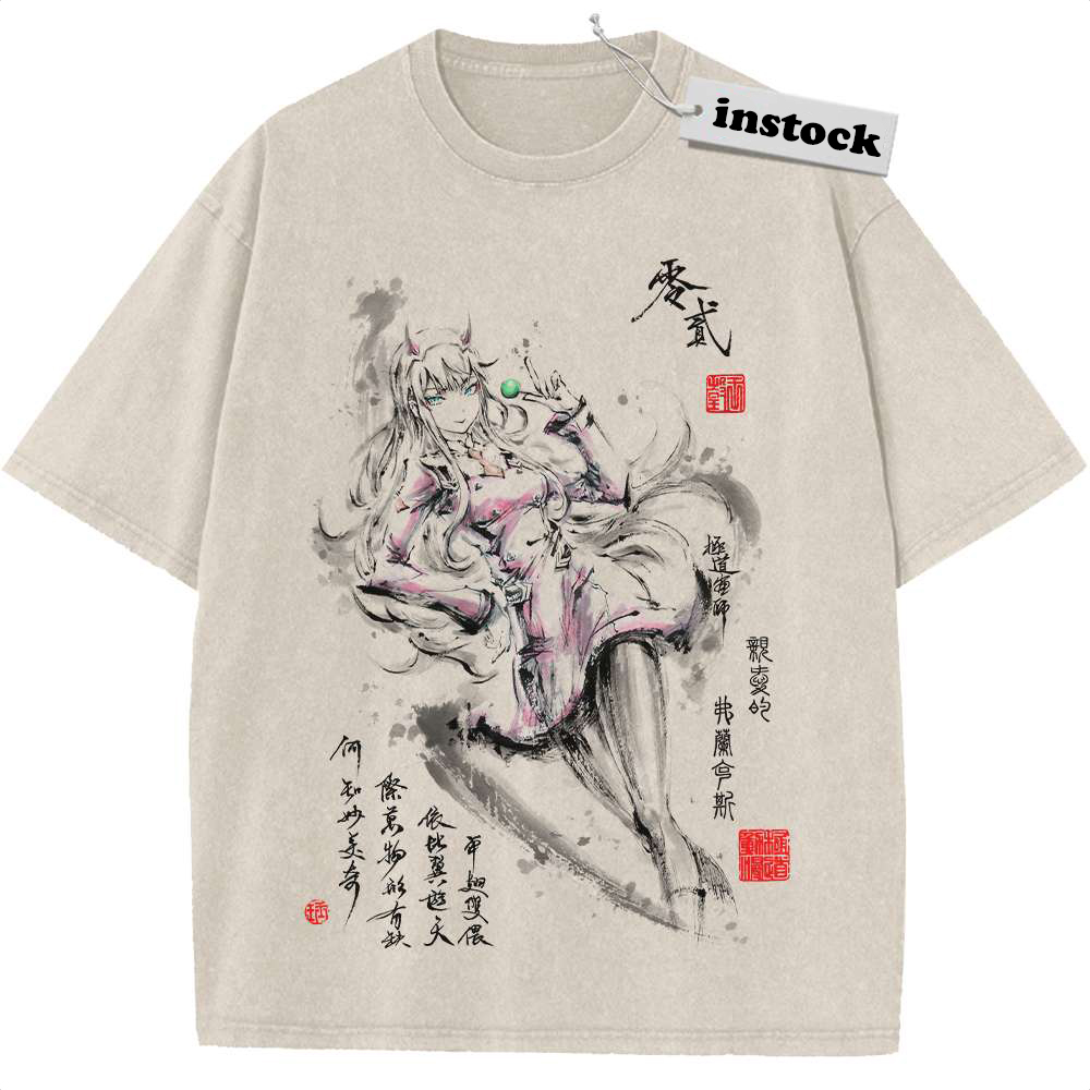 Zero Two Shirt, Darling In The Franxx Shirt, Anime Shirt, Vintage Tee