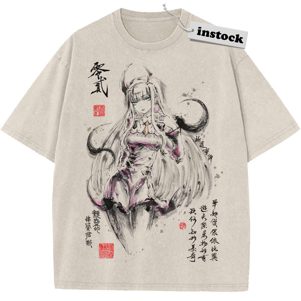 Zero Two Shirt, Darling in the Franxx Shirt, Anime Shirt, Vintage Tee