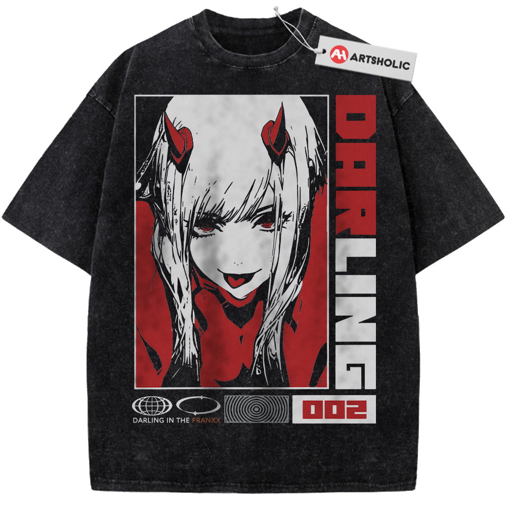 Zero Two Shirt, Darling in the Franxx Shirt, Anime Shirt, Vintage Tee
