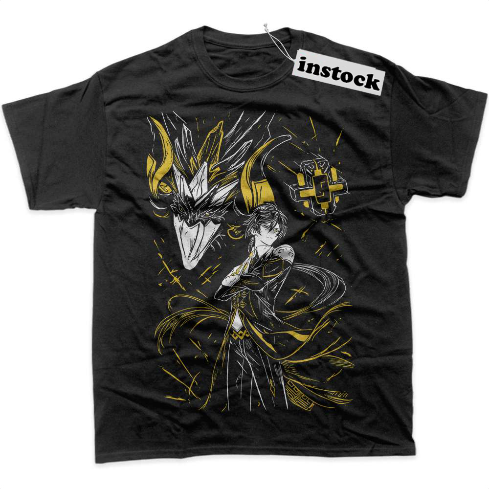 Zhongli Shirt, Genshin Impact Shirt, Game Shirt, Graphic Tee