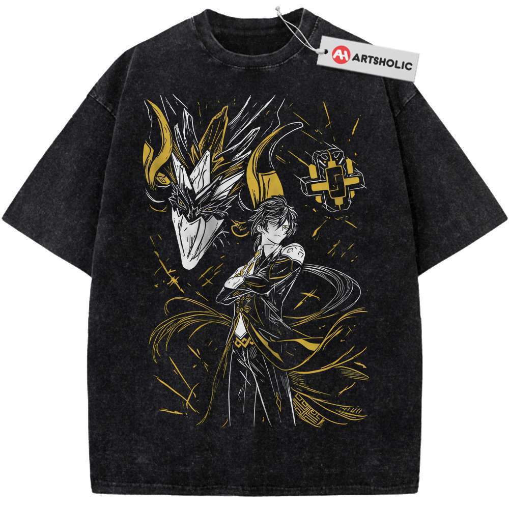 Zhongli Shirt, Genshin Impact Shirt, Game Shirt, Vintage Tee