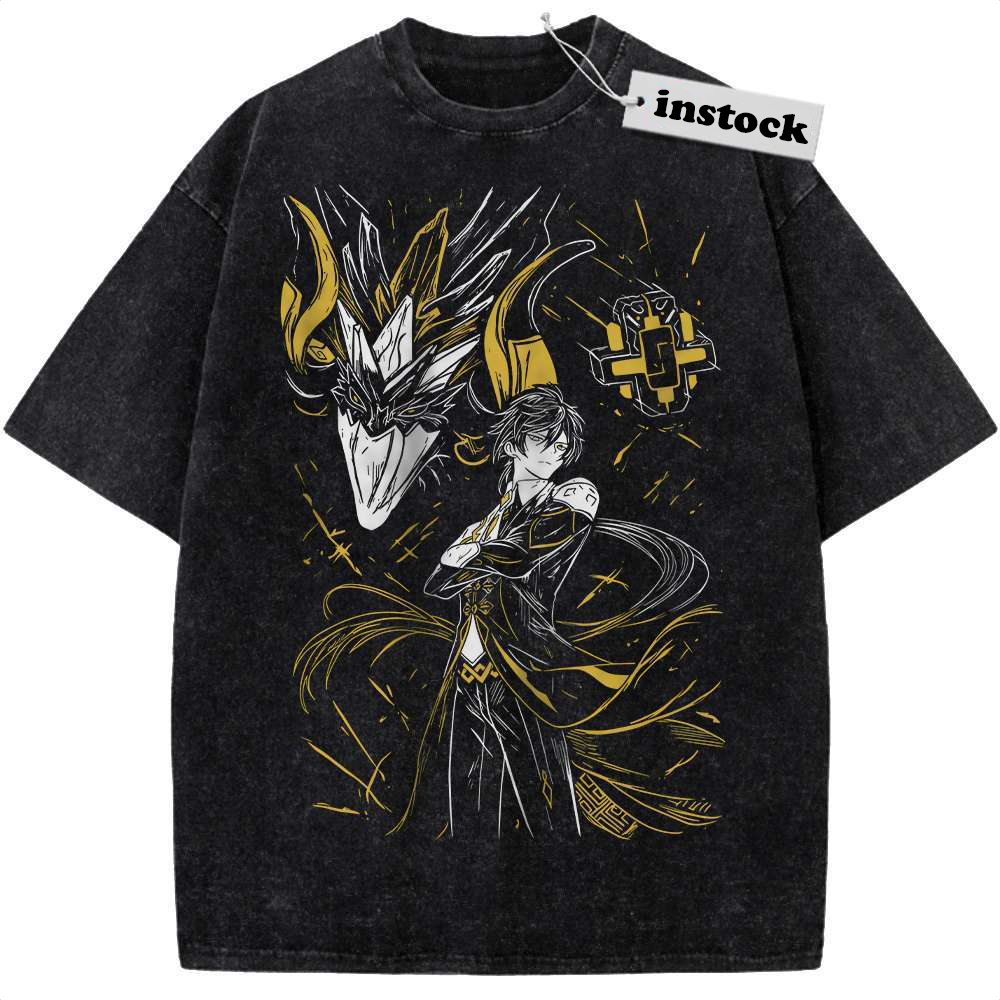 Zhongli Shirt, Genshin Impact Shirt, Game Shirt, Vintage Tee