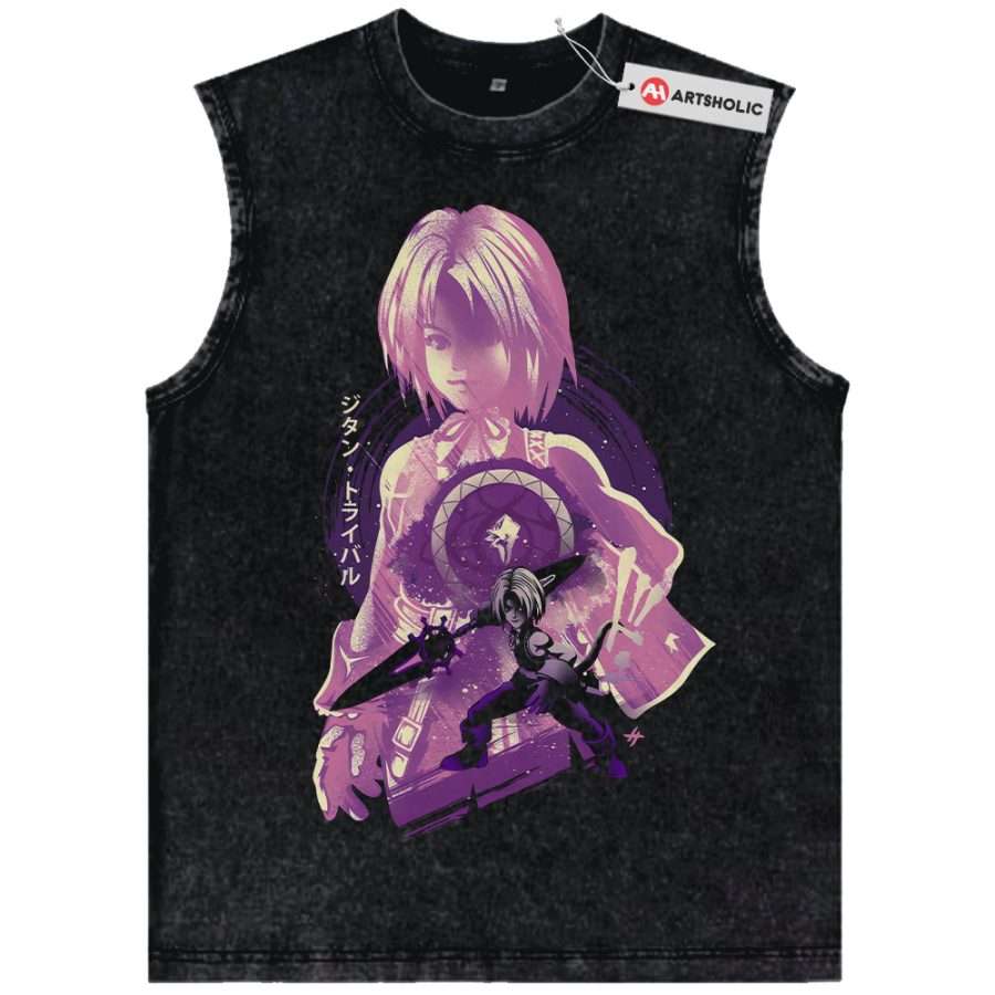 Alternative view of Zidane Tribal Tank Top, Final Fantasy IX Tank Top, Game Tank Top, Vintage Tank Top