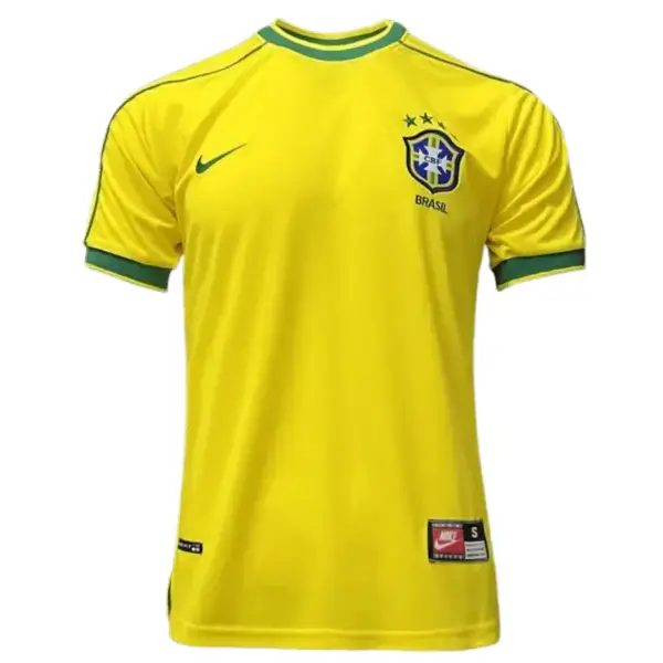 Alternative view of 1998 Brazil Home Retro Jersey