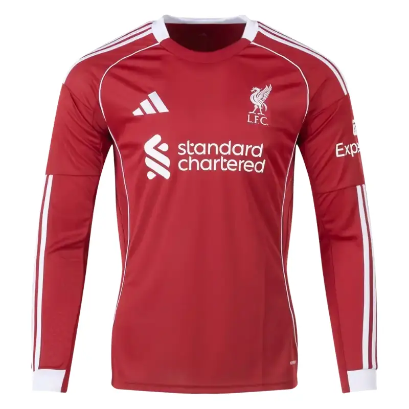 2026 Liverpool Home Long Sleeve Jersey