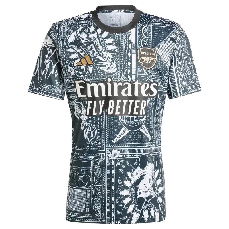 23/24 Arsenal Black Edition Pre-Match Jersey