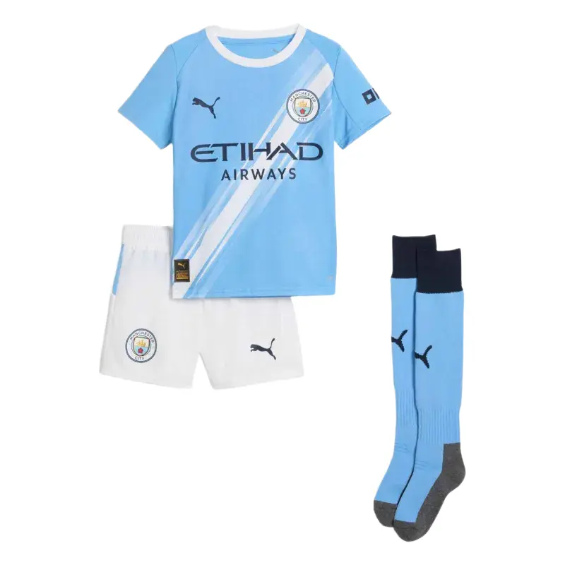 25/26 Kids Man City Home Kit