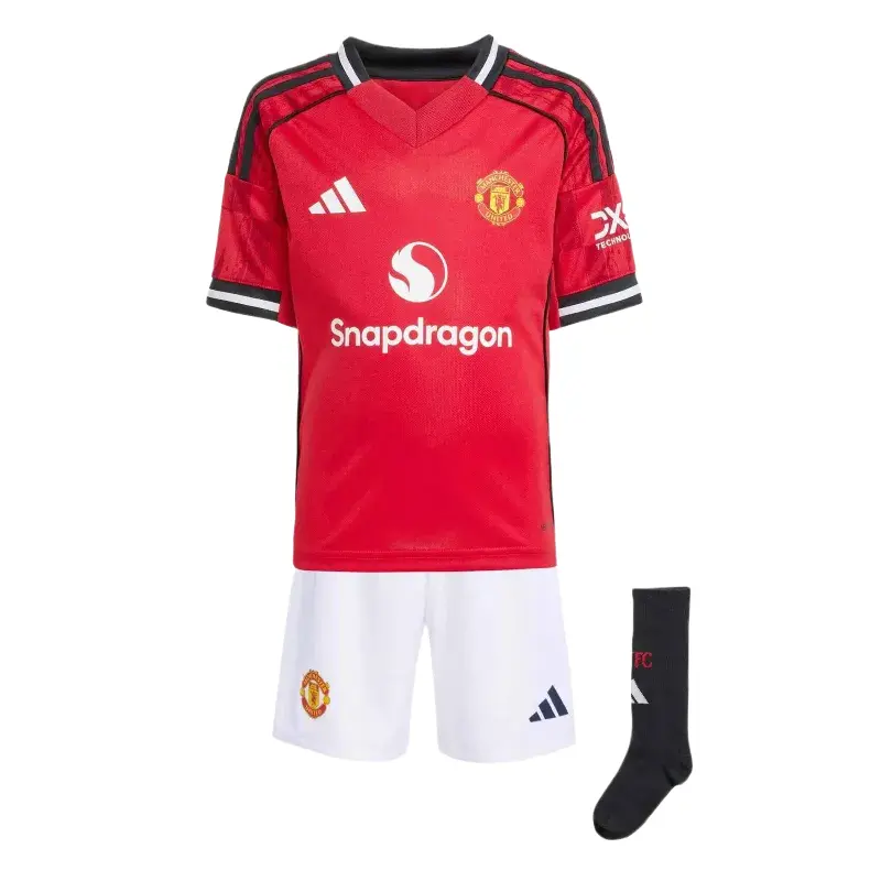 25/26 Kids Man U Home Kit