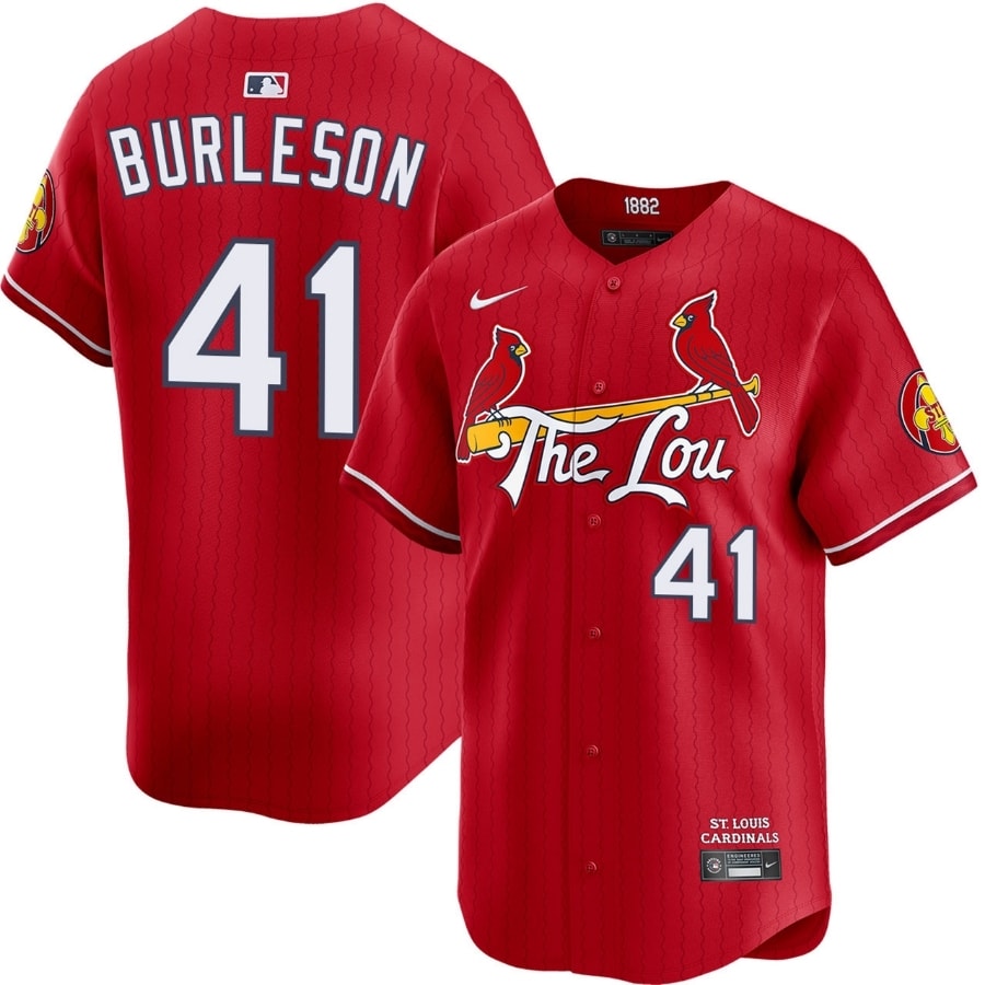 Alec Burleson St. Louis Cardinals Red City Connect Limited Jersey Stitched