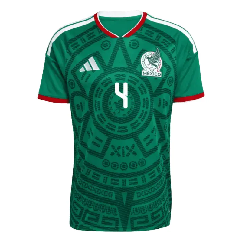 Alternative view of Edson Alvarez 2026 Mexico Home Jersey