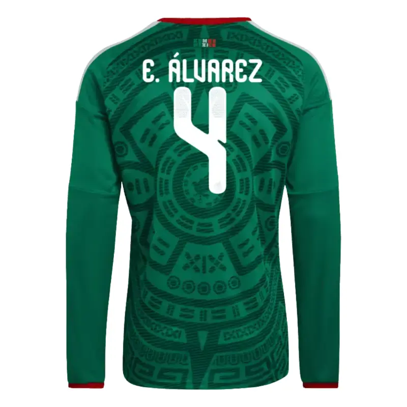 Edson Alvarez 2026 Mexico Long Sleeve Home Jersey