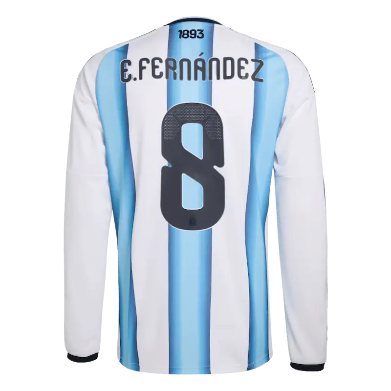 Enzo Fernandez 2026 Argentina Long Sleeve Home Jersey