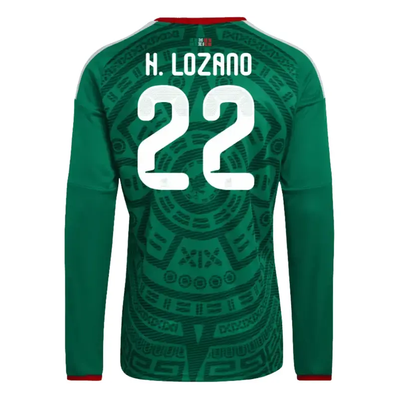 Hirving Lozano 2026 Mexico Long Sleeve Home Jersey