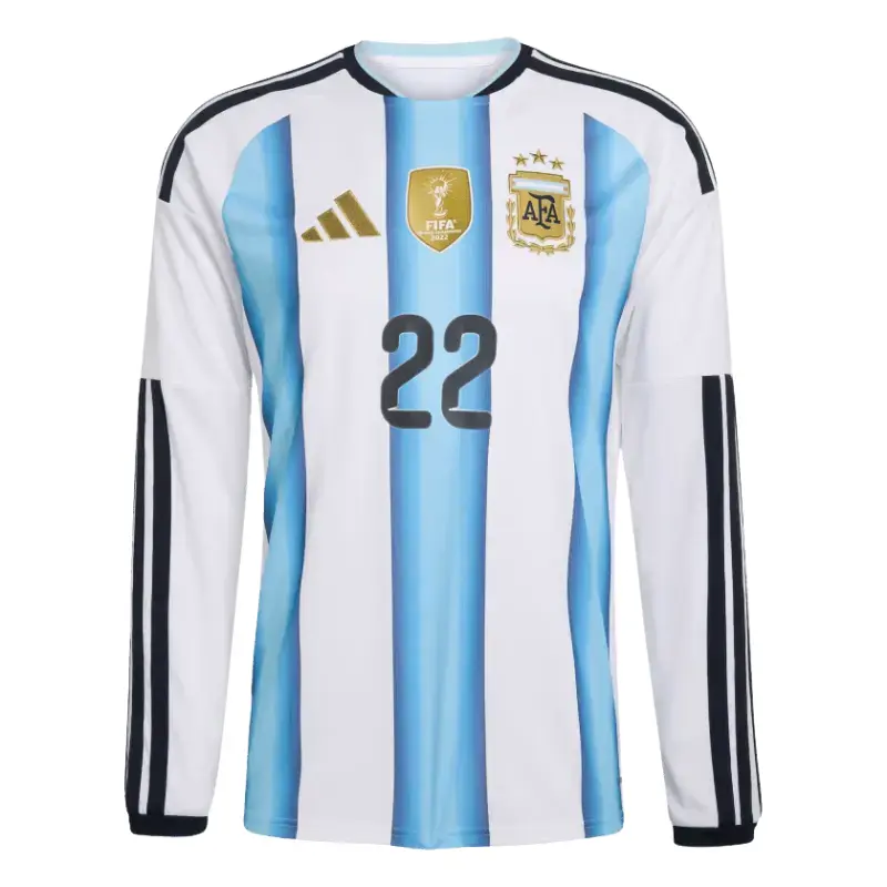 Alternative view of Lautaro Martinez 2026 Argentina Long Sleeve Home Jersey