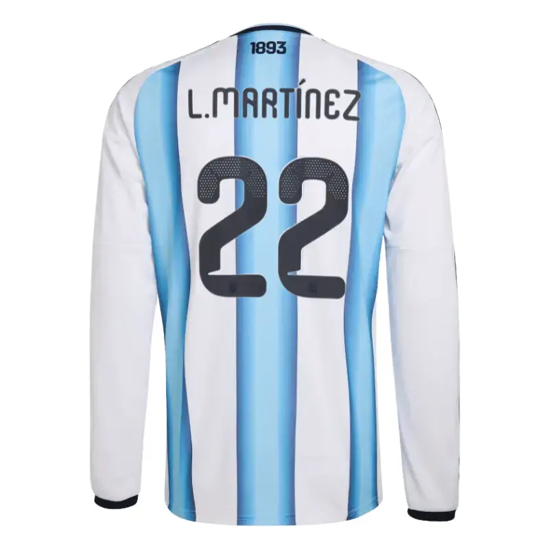 Lautaro Martinez 2026 Argentina Long Sleeve Home Jersey