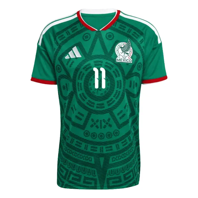 Alternative view of Santiago Gimenez 2026 Mexico Home Jersey